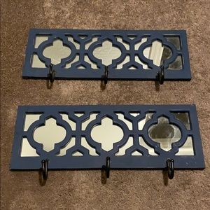Home decor mirrors with hooks